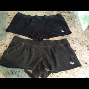 2 pair of medium A&F comfy shorts